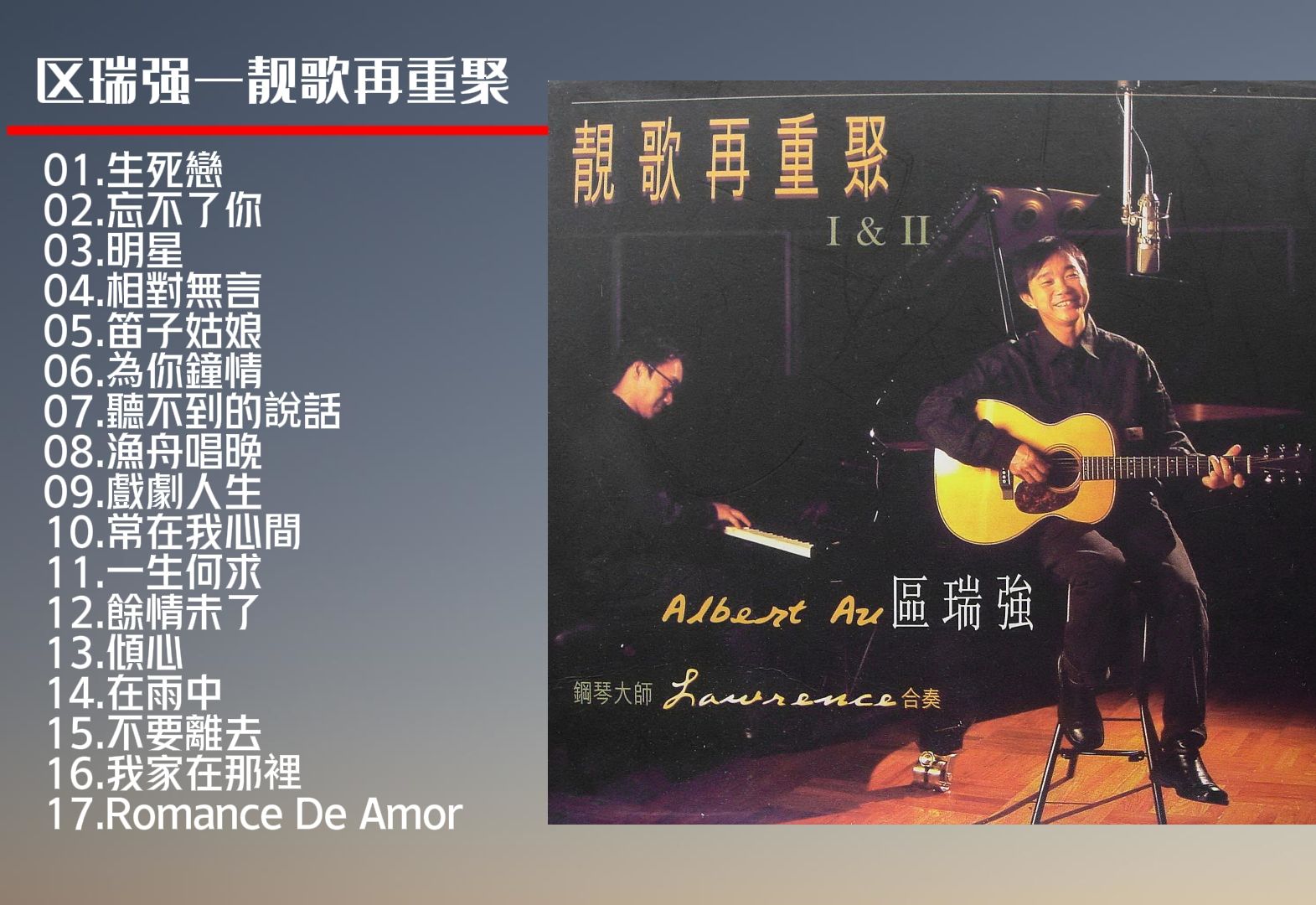 区瑞强2001 - 靓歌再重聚 cd1[银星][wav cue]