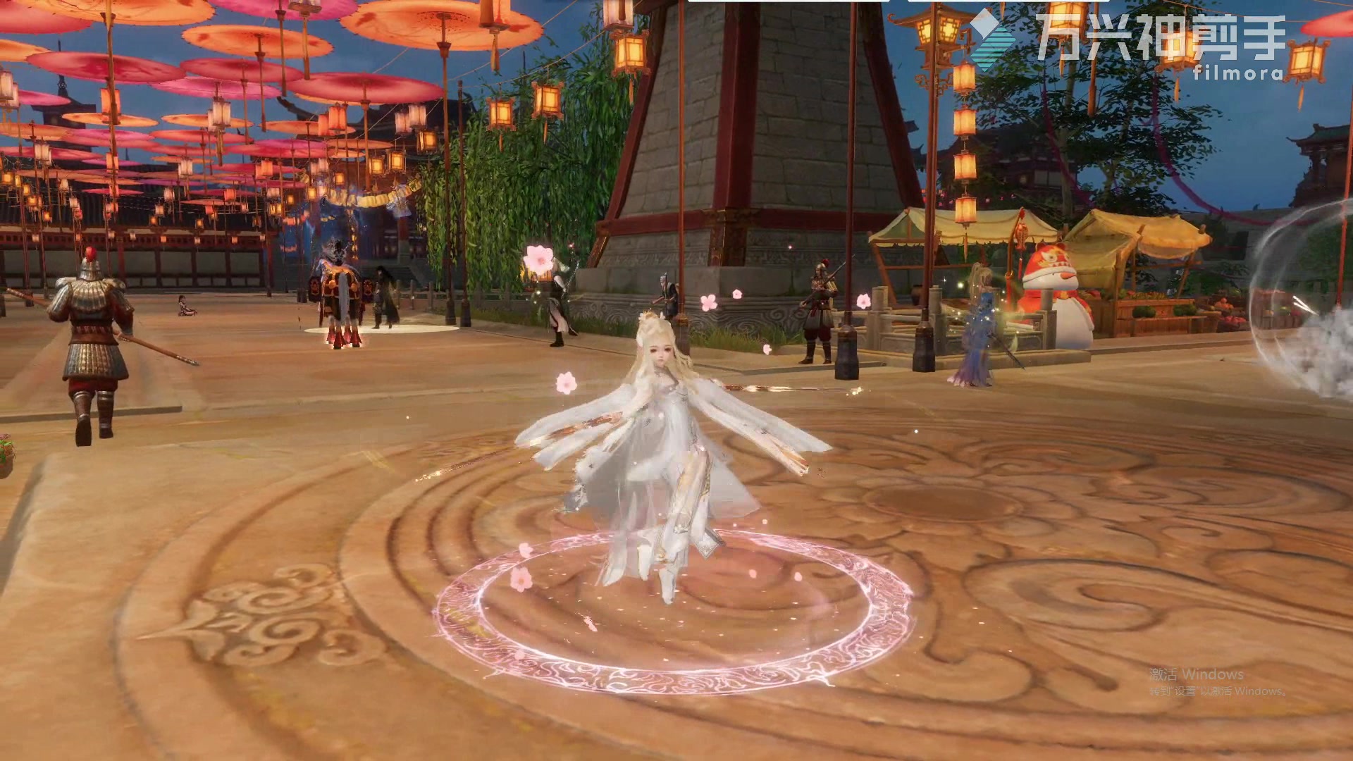 剑三剁手系列之萝莉飞灵二代白狐狸毛披风