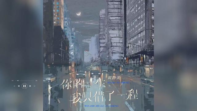 [图]歌曲推荐‖黄静美《你的一生我只错了一程》