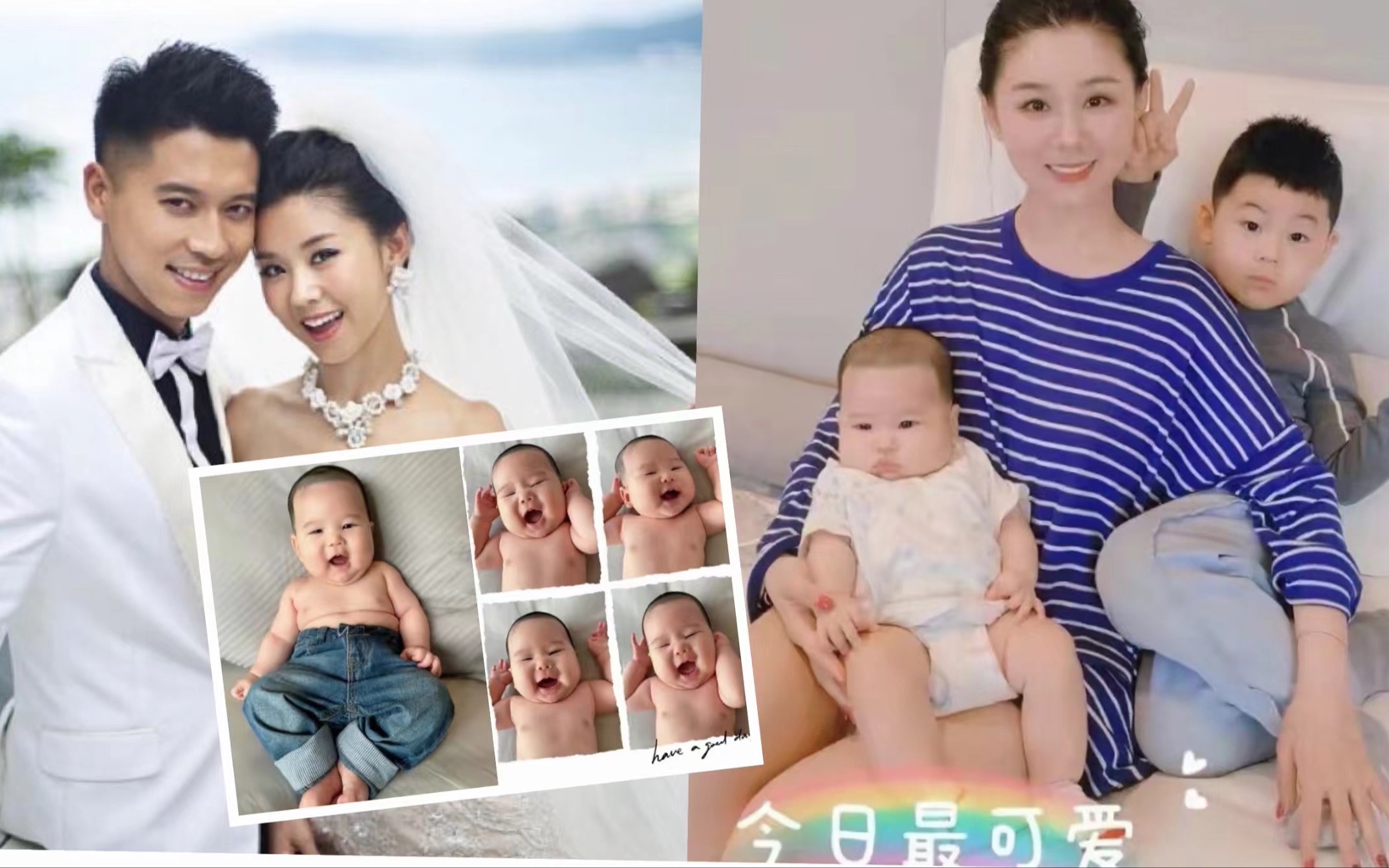 李小萌为二儿子庆祝百天,俩儿子神似爸爸王雷,母子合照画面温馨