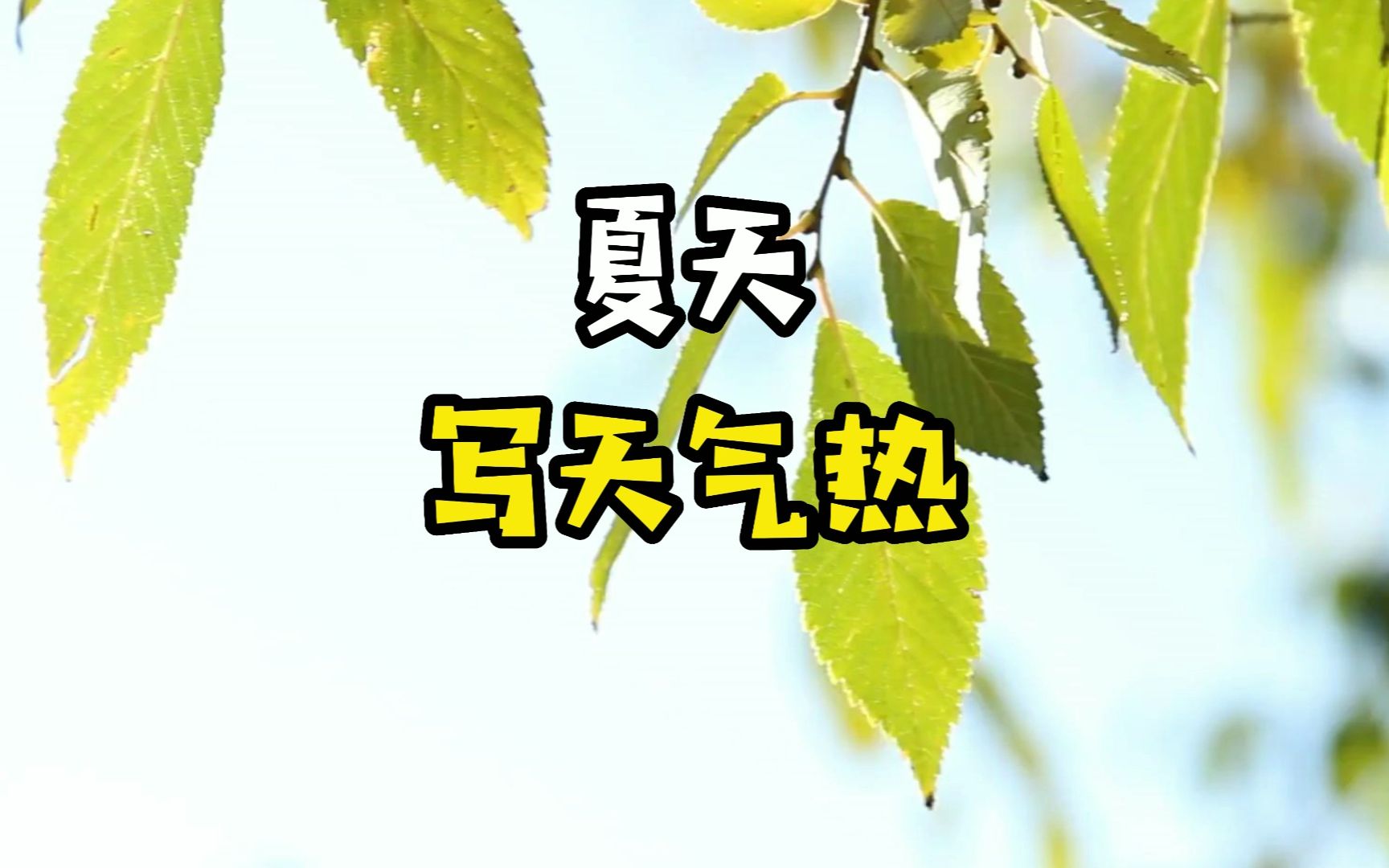 夏天写天气热,学渣VS学霸哔哩哔哩bilibili