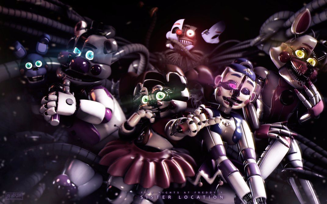 [sfm fnaf] song- sister location just gold_哔哩哔哩_bilibili