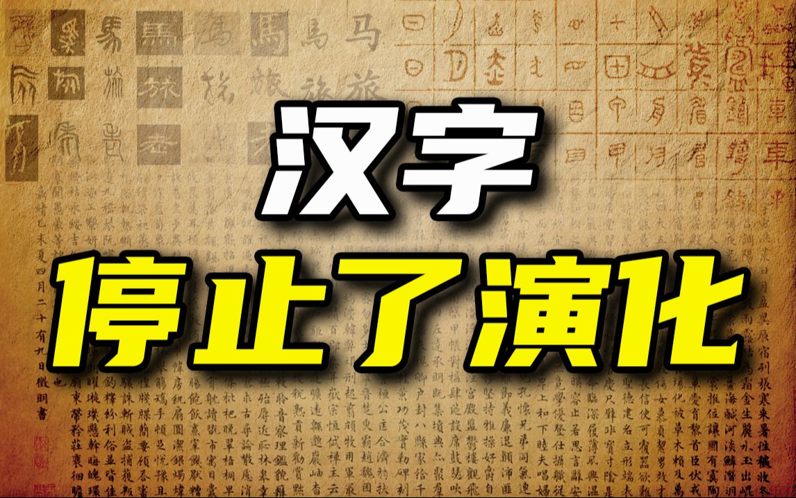 汉字停止演化了么?哔哩哔哩bilibili