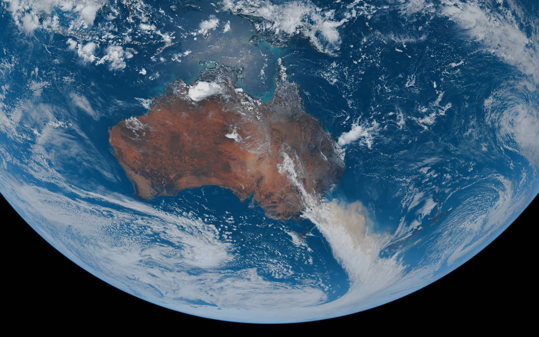 持续4个多月的澳洲大火最近4天 8k卫星航拍——暖冬特别——关爱野生