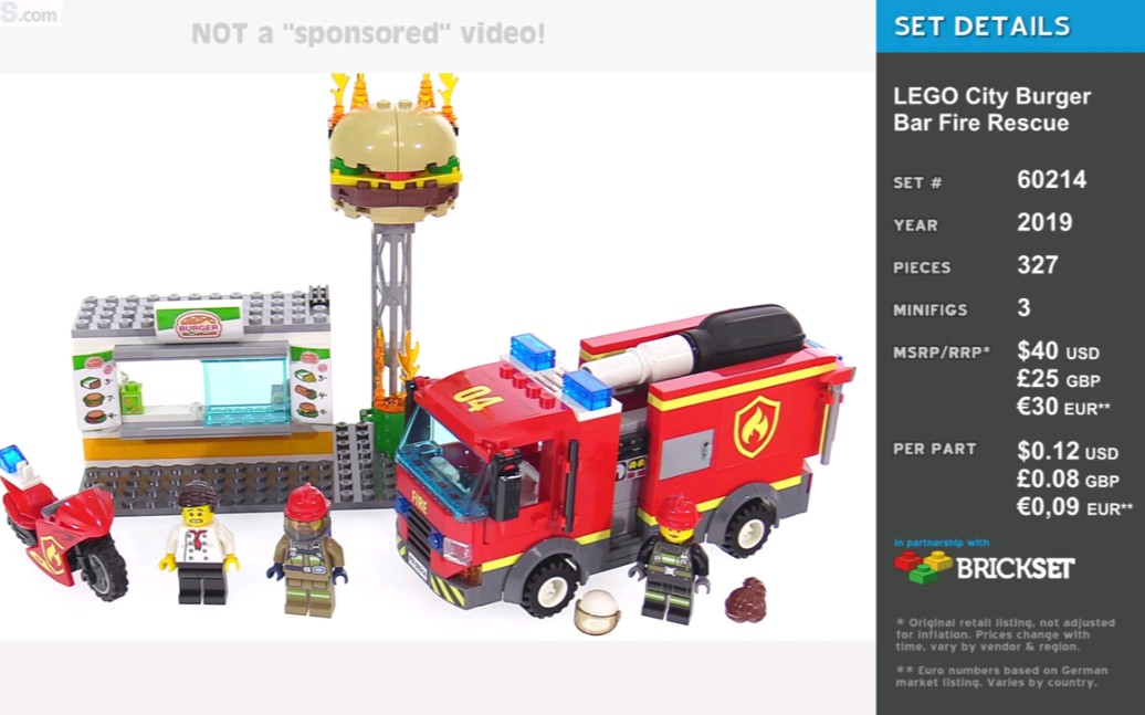 乐高城市60214汉堡店火灾救援套装评测!