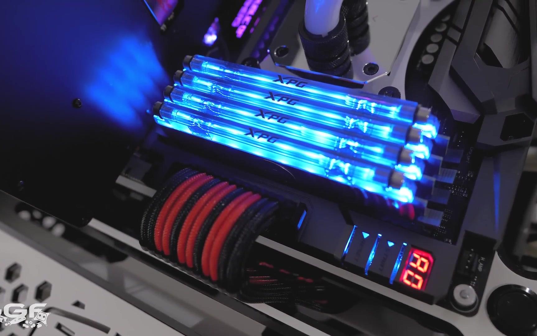 全球首款风水一体式散热马甲内存 威刚spectrix d80