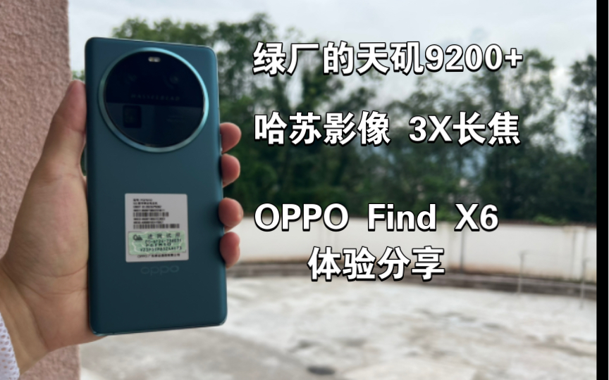 【个人体验】OPPO Find X6:绿厂第一次好好调教的天矶机型,实际表现如何?本期视频给你答案!哔哩哔哩bilibili