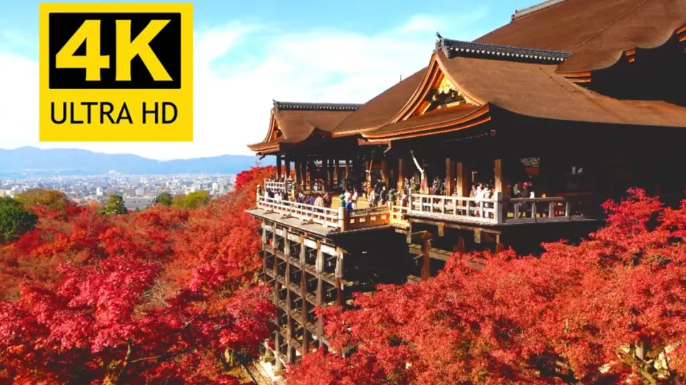 4K 京都清水寺紅葉4K高画质治愈风景Japan Kyoto kiyomizudera Temple Autumn Leaves _哔哩哔哩_bilibili