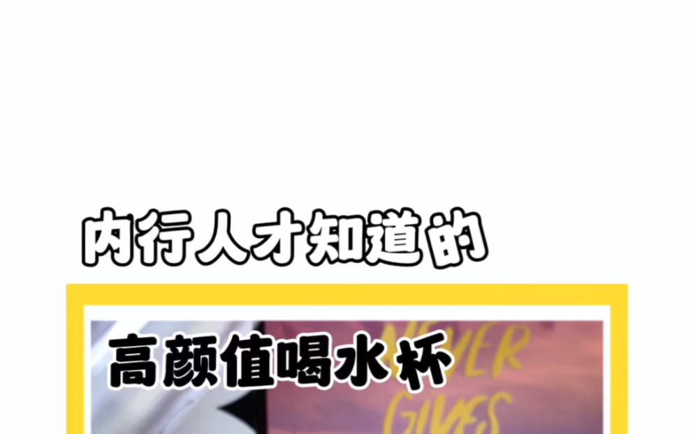 那些内行人才知道的高颜值喝水杯哔哩哔哩bilibili