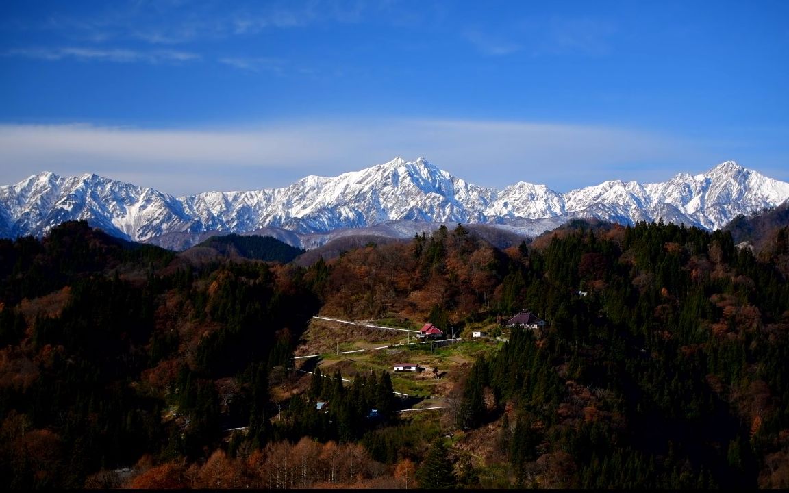 【超清日本】第一视角 长野县小川村和户隐镜池雪山 2019.12