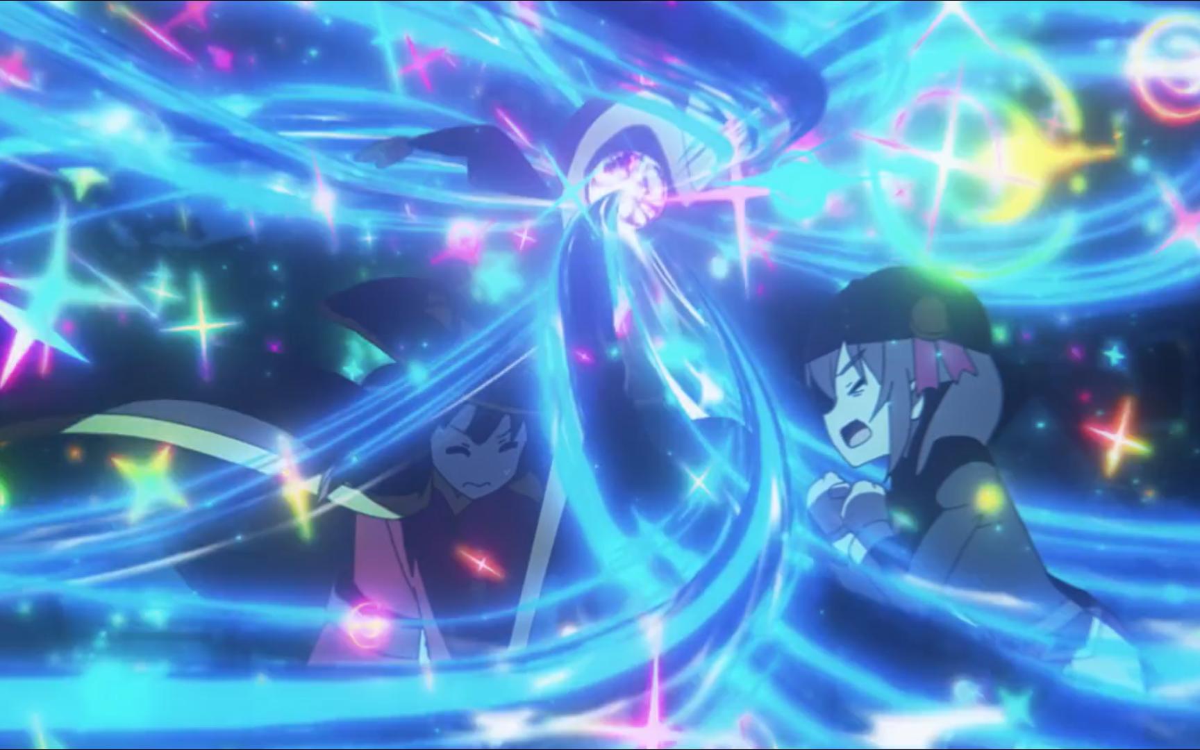 爆裂魔法对轰,像放烟花一样