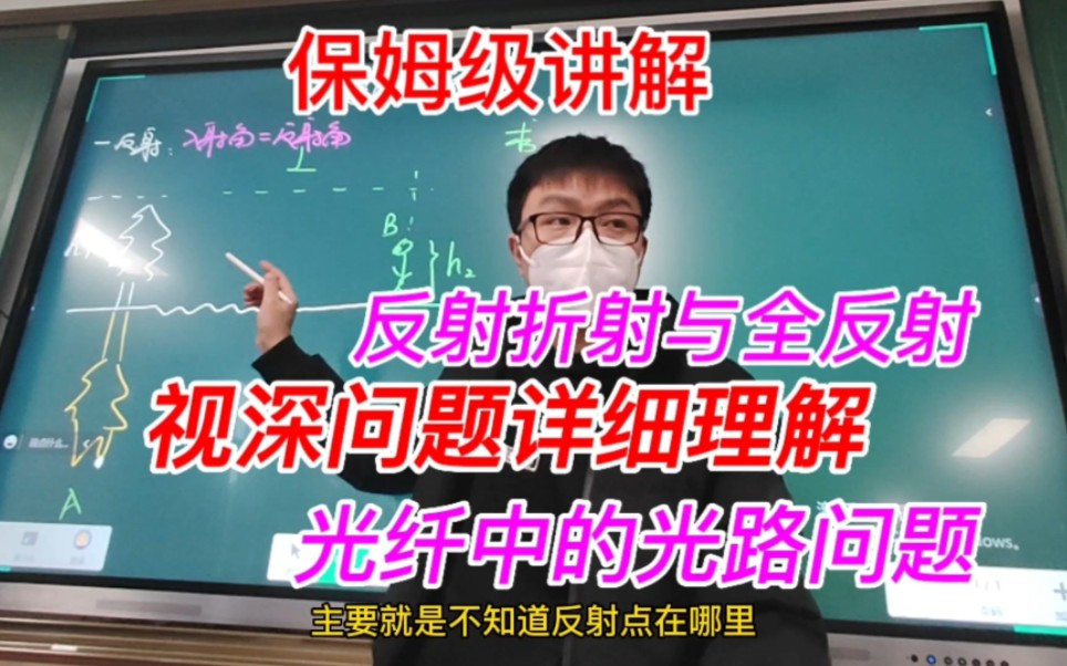 【光学复习一】视深问题与光导纤维保姆级讲解【普通班版】哔哩哔哩bilibili