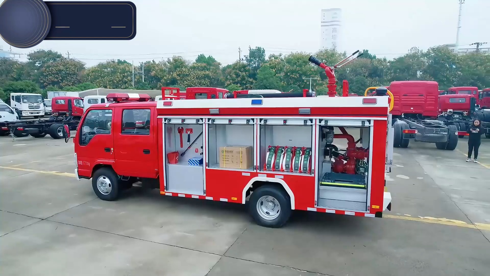 东风2吨水罐消防车 小微型社区乡镇工业园区多功能灭火车