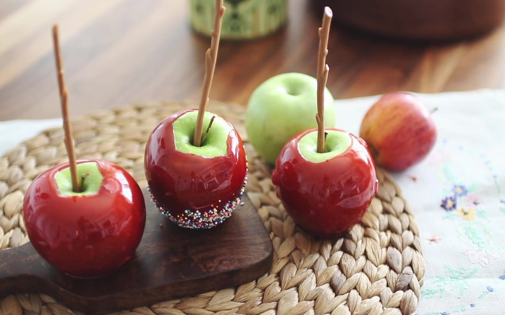 sundaybaking甜丝丝的糖苹果candyapples