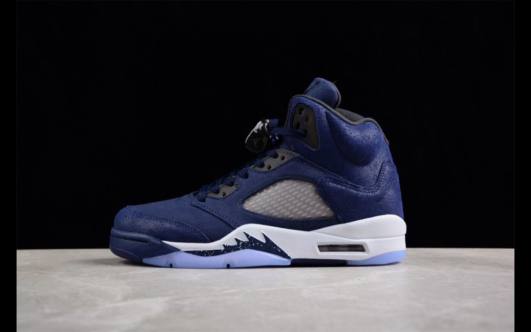 乔丹 air jordan 5 midnight navy aj5 午夜海军蓝绒面革篮球鞋fd6812