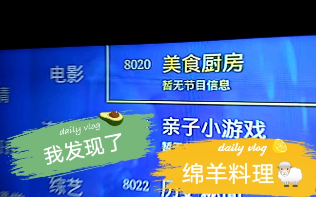 我竟然在电视上看到了绵羊料理!和大姨!