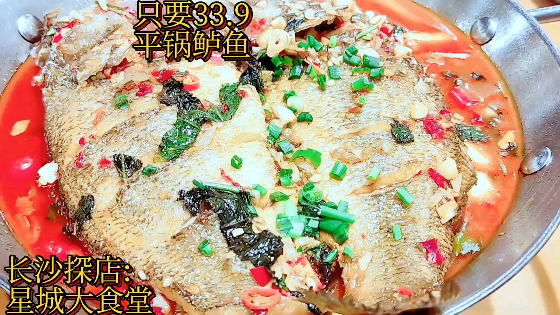 神仙长沙探店:只要33.9平锅鲈鱼:长沙星城大食堂店好吃?哔哩哔哩bilibili