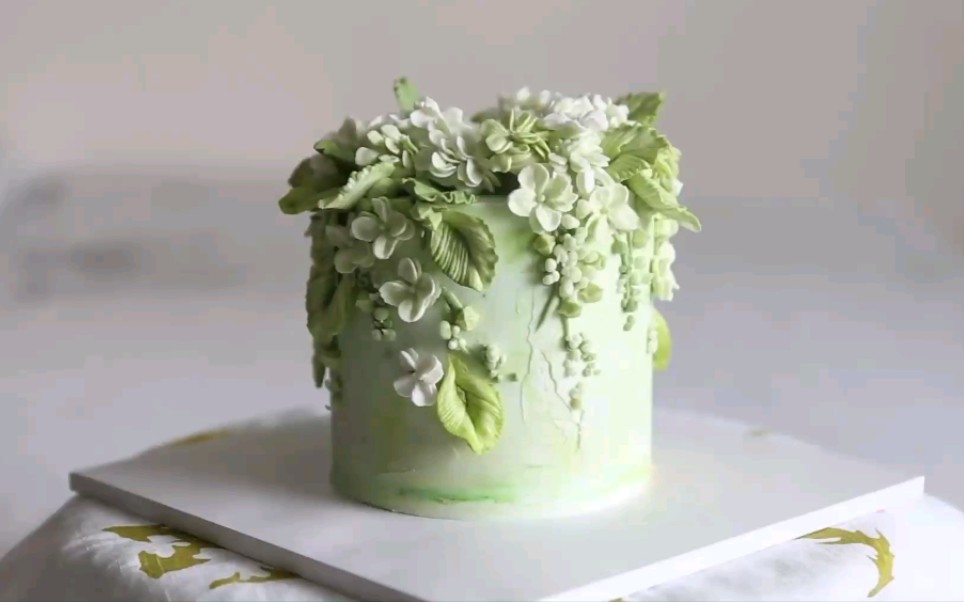 beautifulcake奶油霜裱花绣球花蛋糕韩国花蛋糕flowercakeflowercake