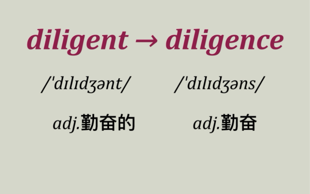 ✅#英语 #单词速记 #单词 我一点也不diligent,你呢?哔哩哔哩bilibili