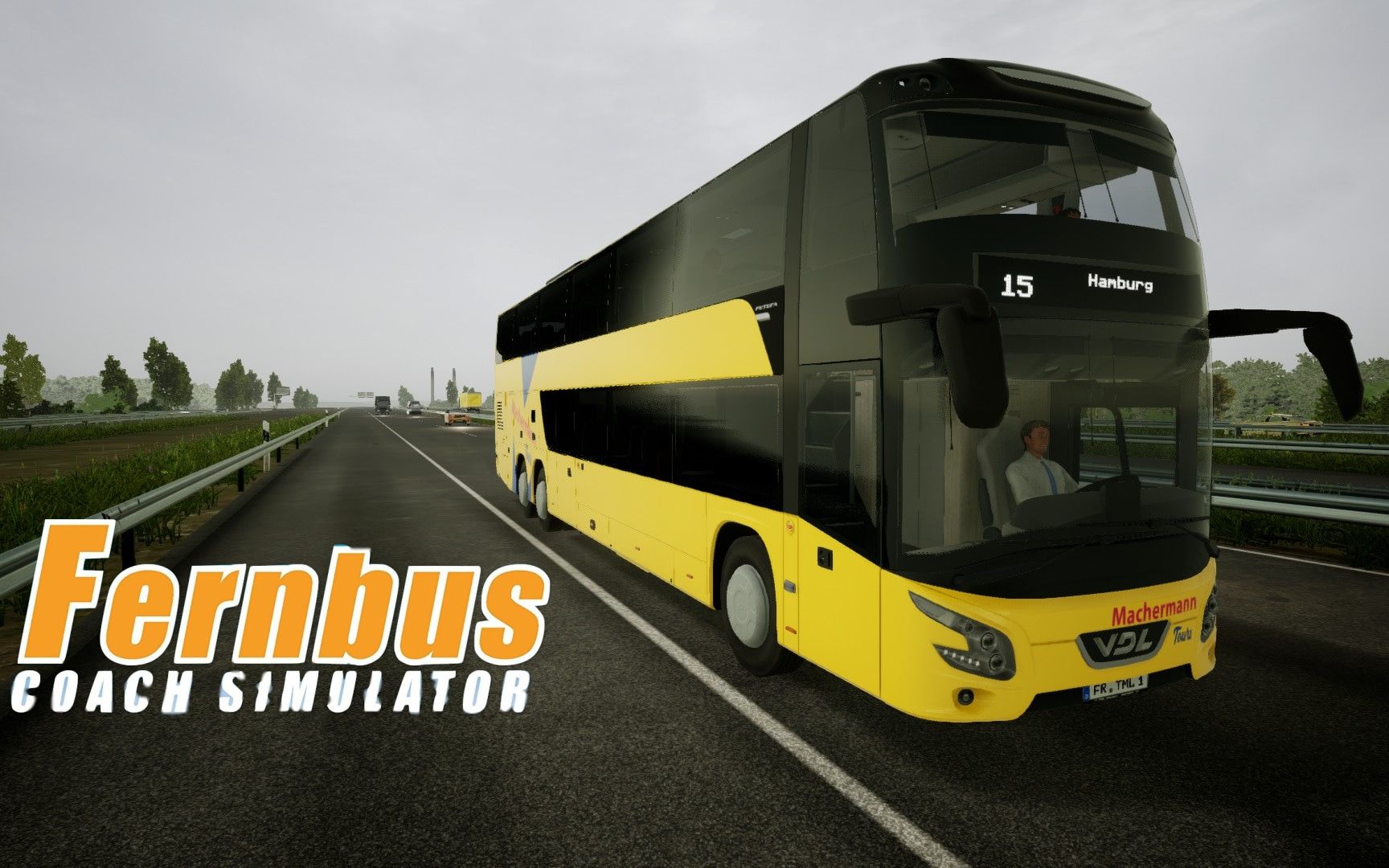 德国长途客车模拟 驾驶班车线路:从不莱梅前往汉堡 | 傻康频道