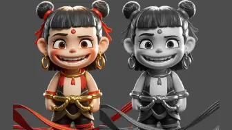 下载视频: 【zbrush雕刻】魔童降世—哪吒手办制作，适合新手学的手办雕刻案例