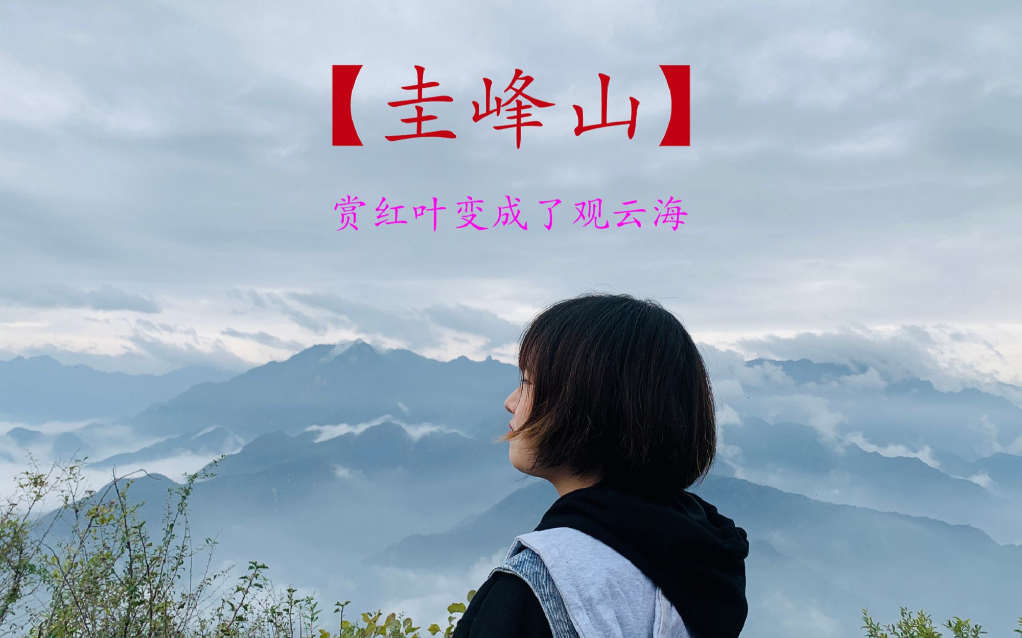 【秦岭徒步】圭峰山赏红叶站在无量殿,观云卷云舒, 享顶峰美景,抒奔腾豪情!哔哩哔哩bilibili