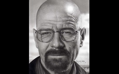 【素描】charles laveso教你用铅笔绘画逼真超写实男性光头肖像