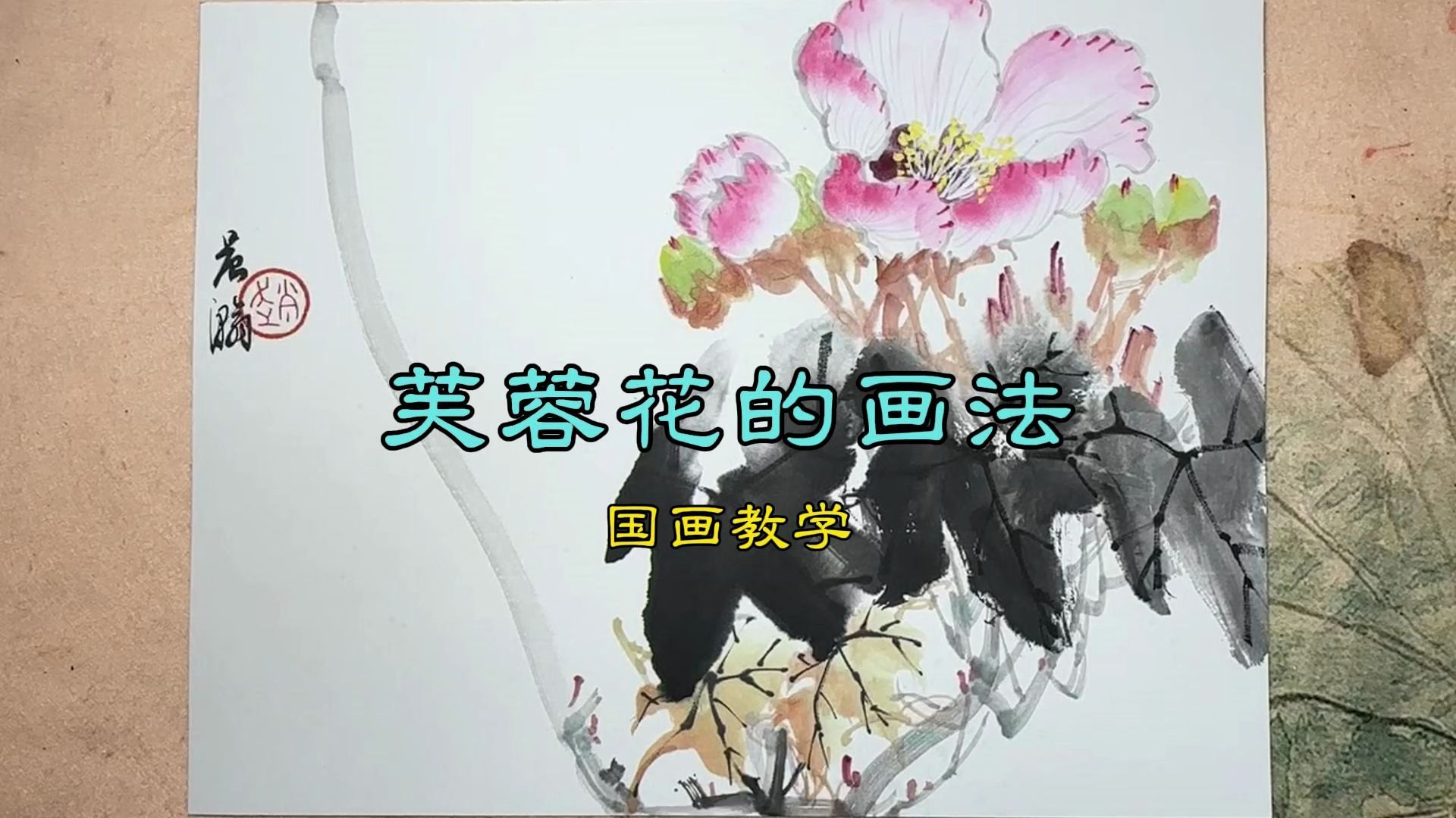 芙蓉花的画法