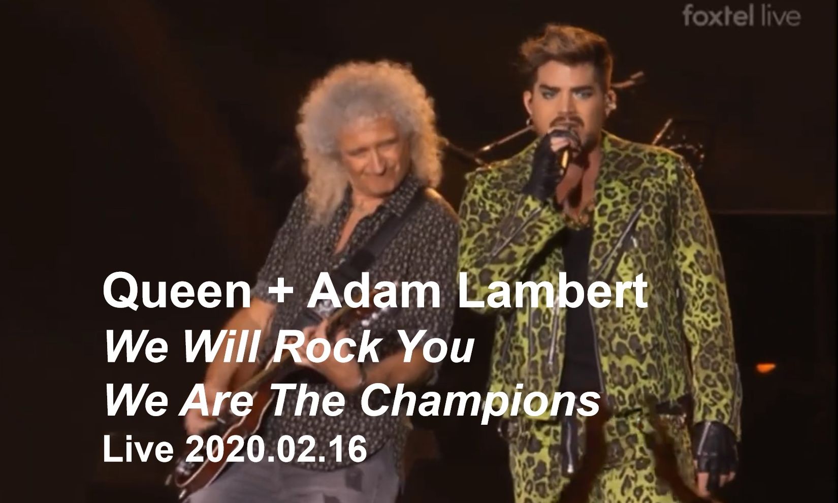 adam lambert - we will rock you & we are the champions 2020
