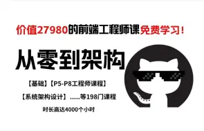 Download Video: 【2024版】Web前端入门到精通（200集）全套教程，3小时带你快速掌握HTML+CSS+js+ES6+VUE，深入到底层，通俗易懂 即学即用！