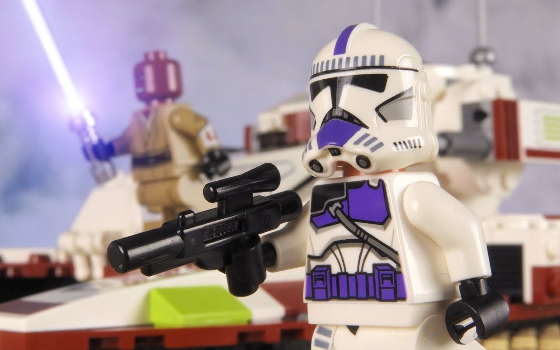 【60帧 定格】复制人士兵 短片 星球大战 乐高定格动画 | 自制ai补帧