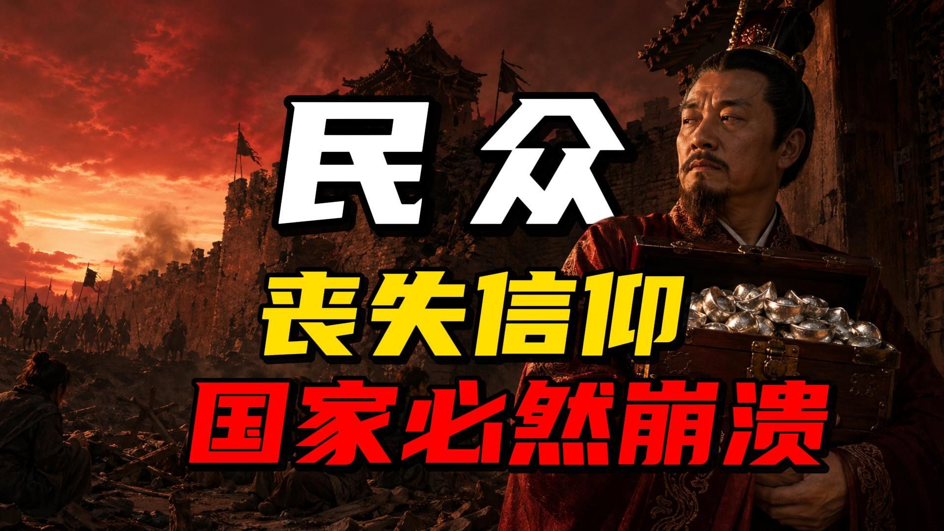 当民众丧失信仰，人情变得极为淡漠，哪怕国家再富裕迟早也会崩溃