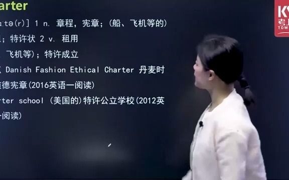 [图]庞庞老师讲单词087-charter