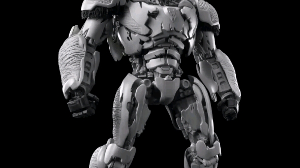 threezero/30《变形金刚7》dlx猩猩队长 擎天圣 可动合金成品