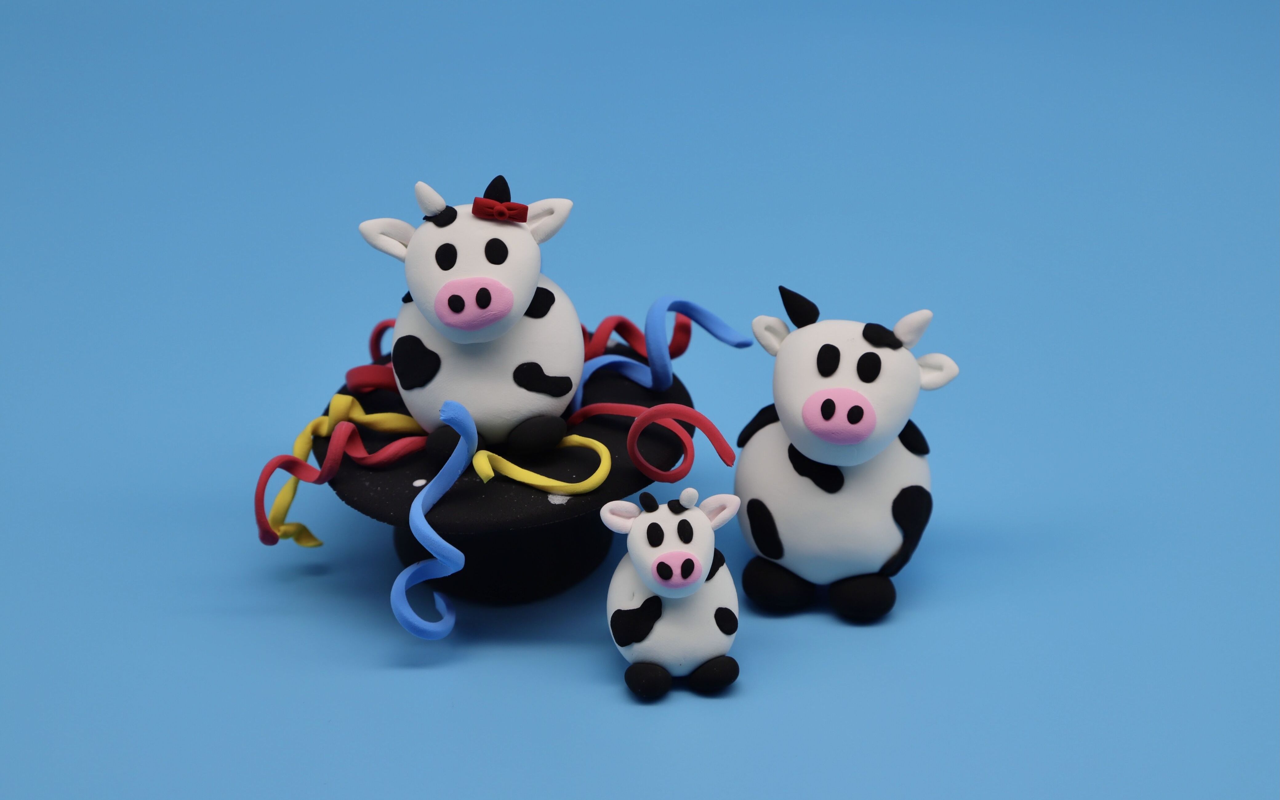 【粘土教程】今天是快乐小牛,超详细制作过程教学视频,不要错过啦.