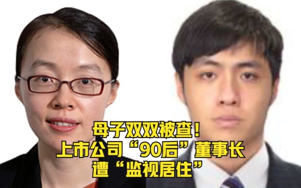 母子双双被查!上市公司“90后”董事长遭“监视居住”哔哩哔哩bilibili