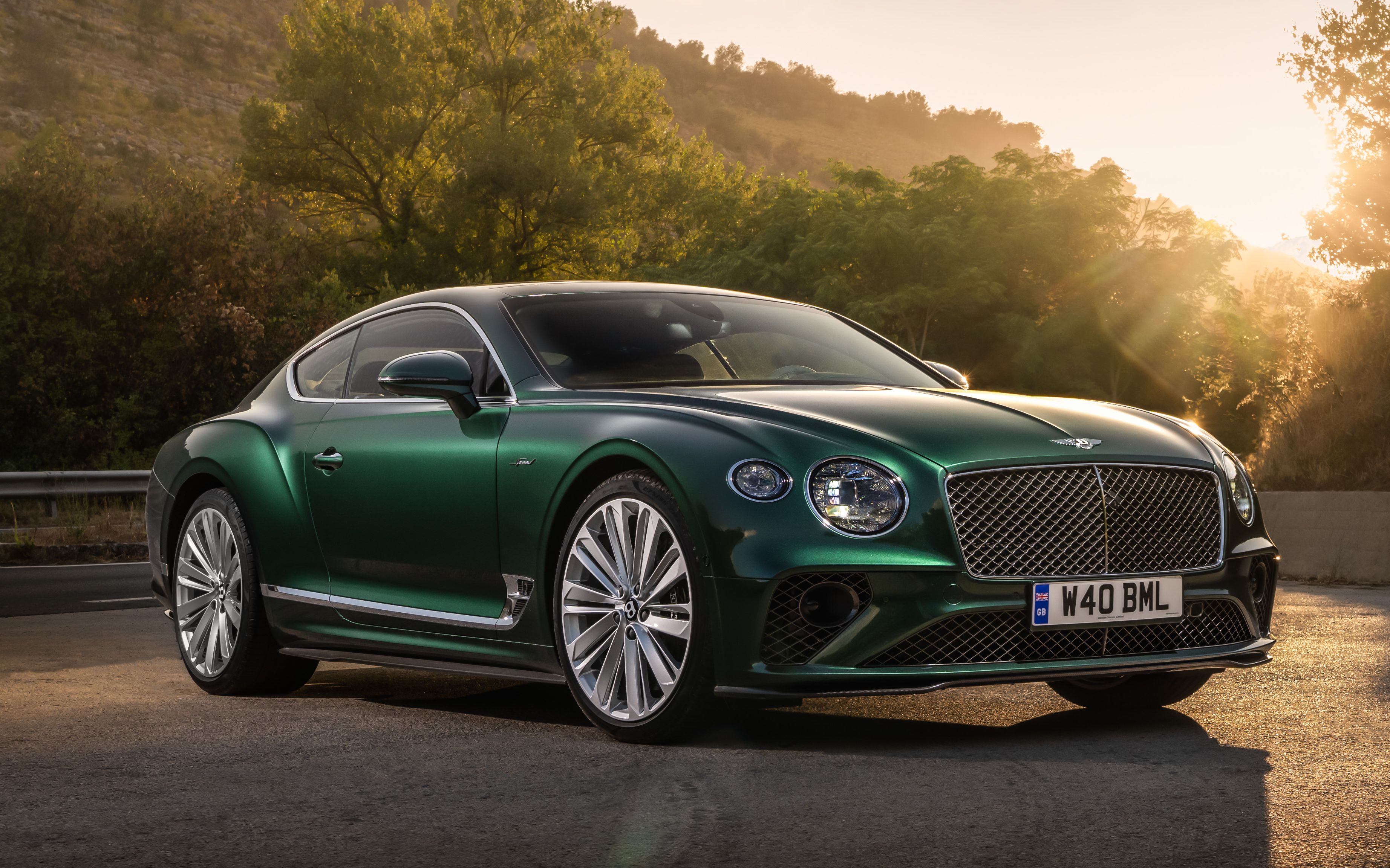 宾利 欧陆 翡翠绿 西西里 bentley continental gt verdant 欣赏 4k90