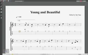 Download Video: 【Ukulele乐谱】Young and Beautiful