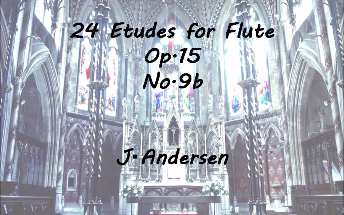 [图]【安德森长笛练习曲】24 Etudes for flute Op.15 No.9b J.Andersen