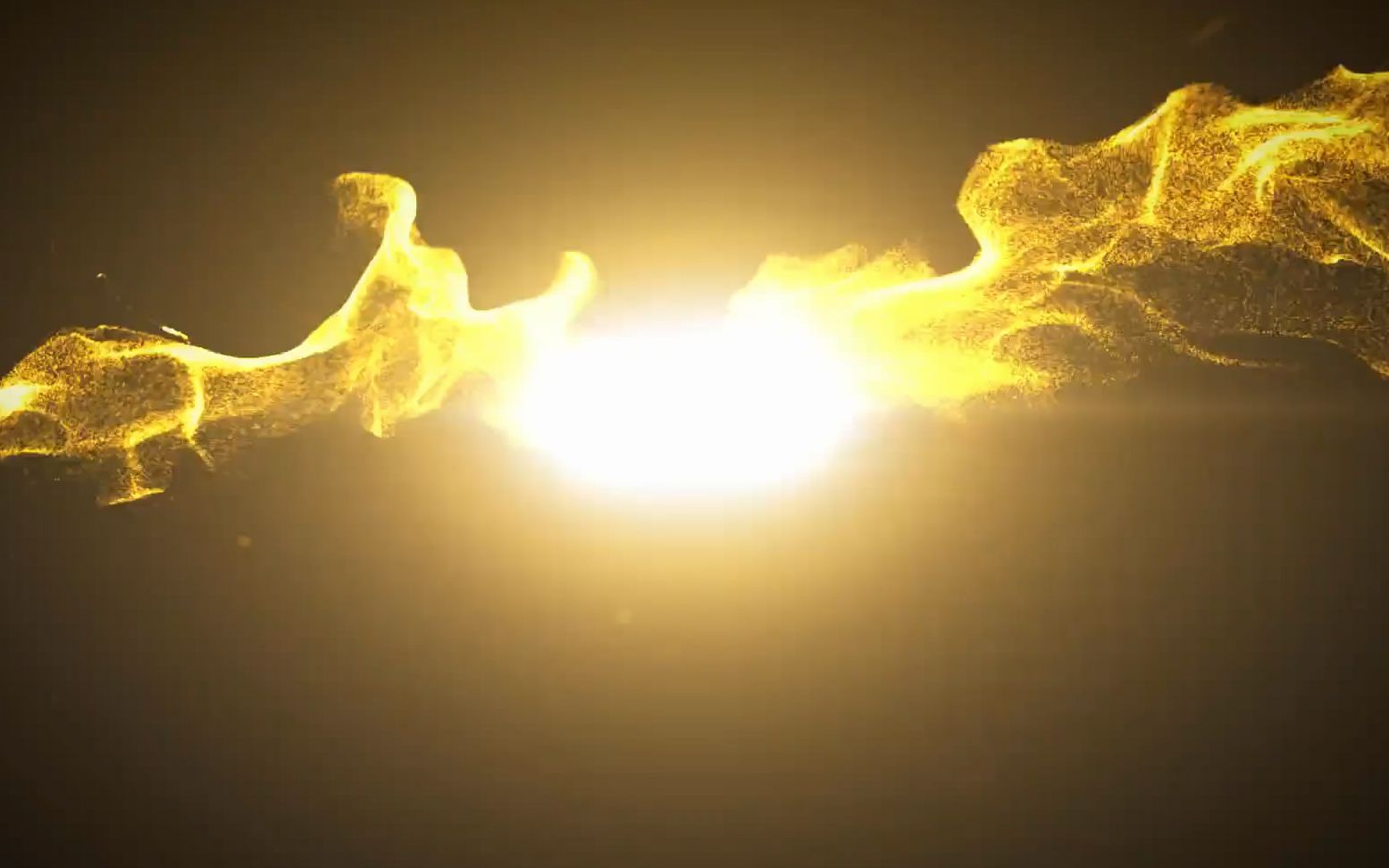 364震撼金色粒子飞舞碰撞爆炸出3d字幕视频片头ae模板会声会影 婚礼