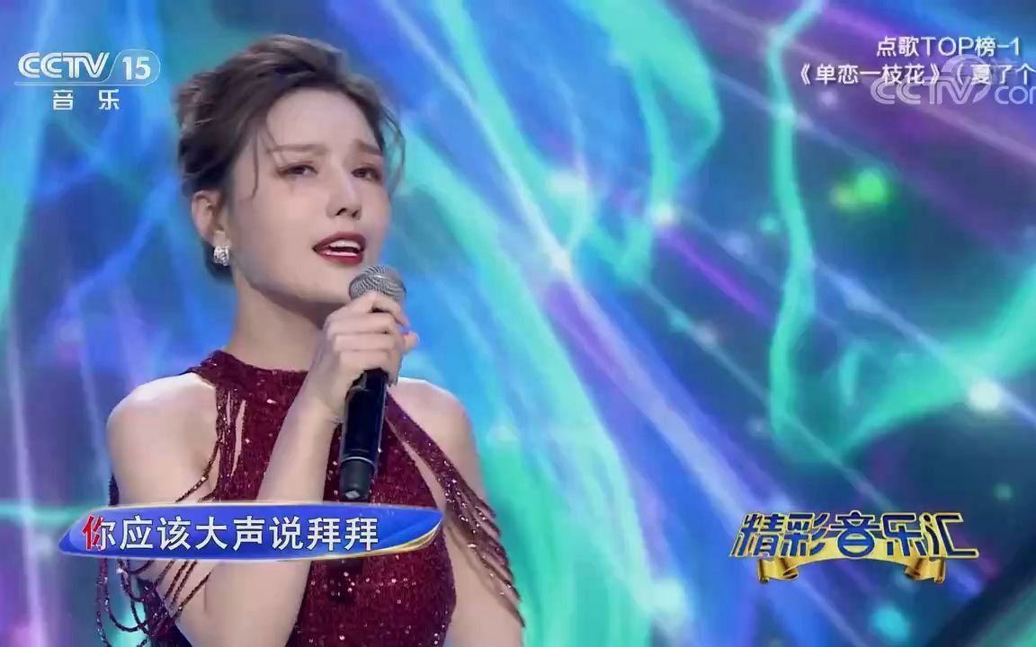 [图][精彩音乐汇]歌曲《单恋一枝花》-演唱：夏了个天呐