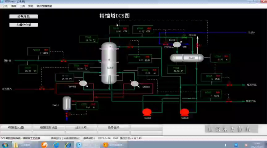 精馏仿真工艺流程介绍哔哩哔哩bilibili