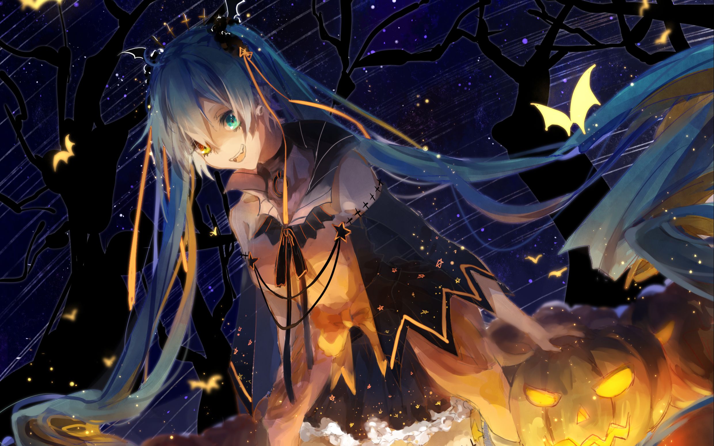 【绘图过程】【日常miku】happy halloween!