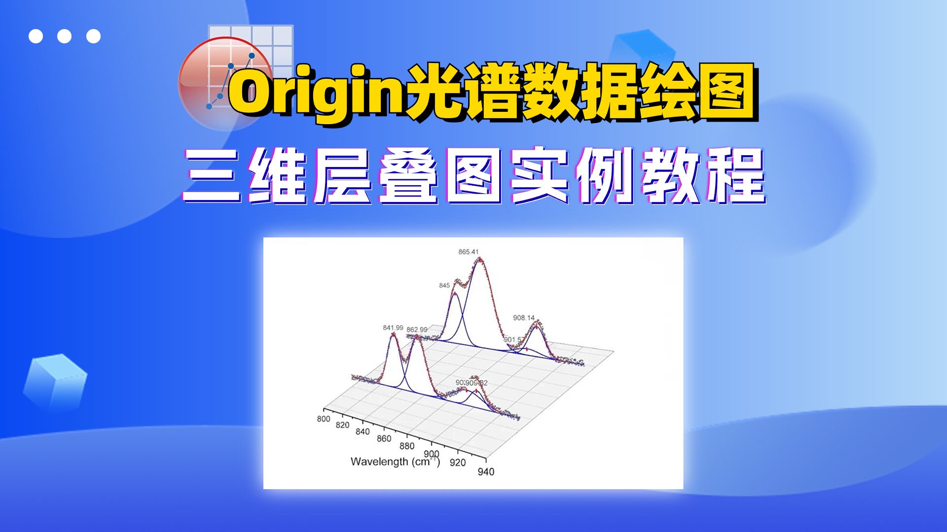 origin分峰绘图-三维层叠图实例教程