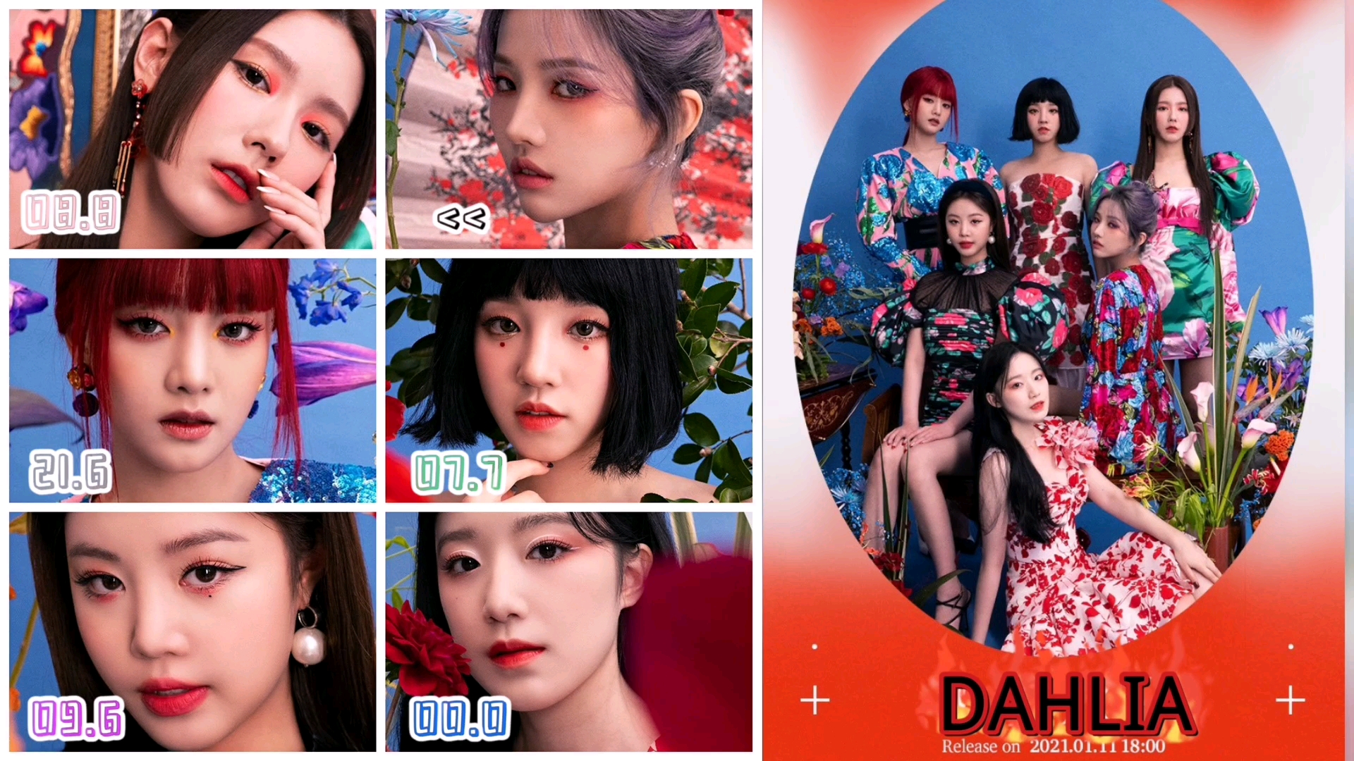 [图]【(G)I-DLE】《DAHLIA/大丽花》歌词时长分配