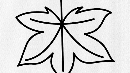 枫叶#简笔画#画画#一起学画画 >