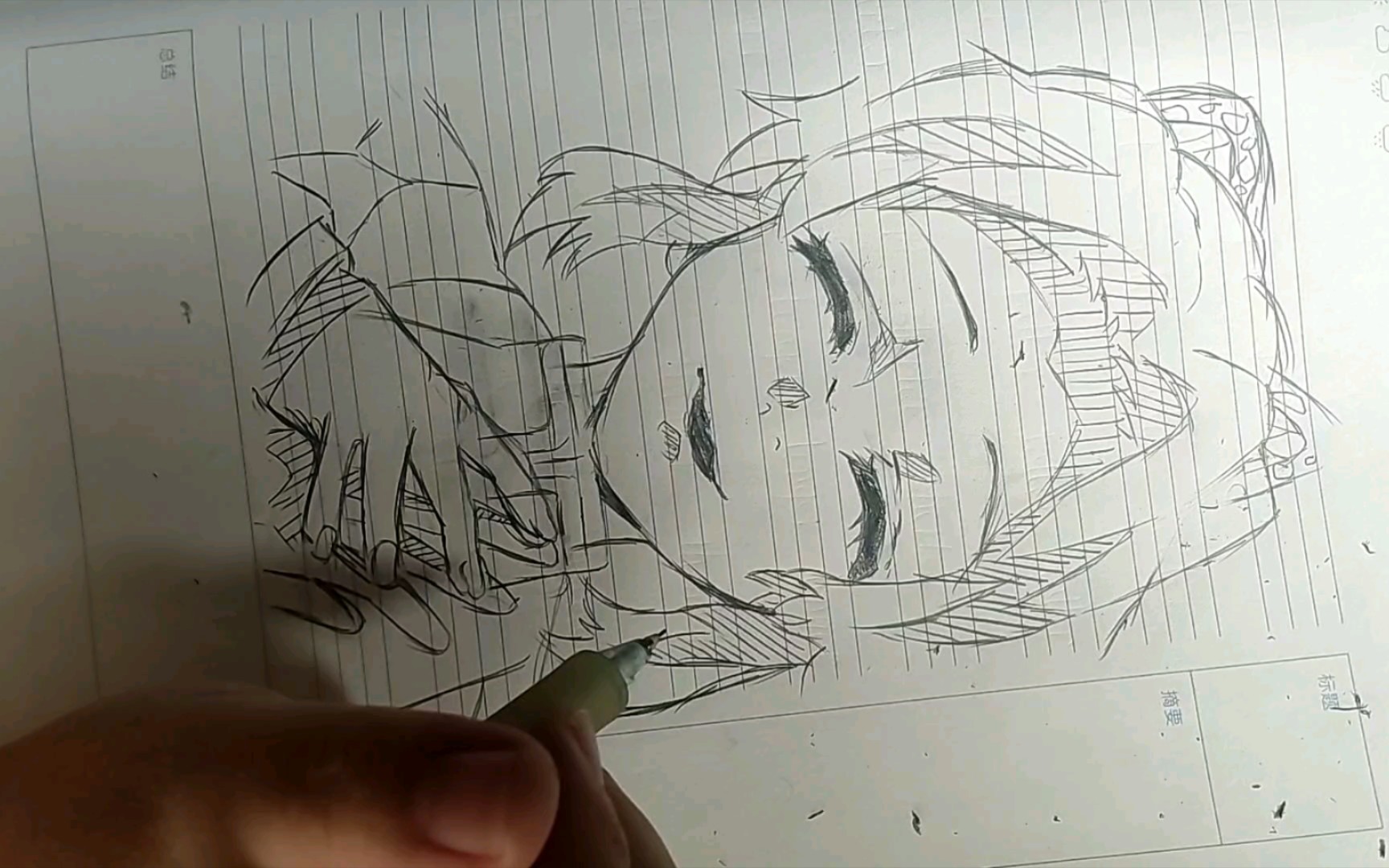 93跟着up一起画蝴蝶忍,真的超级好看诶!