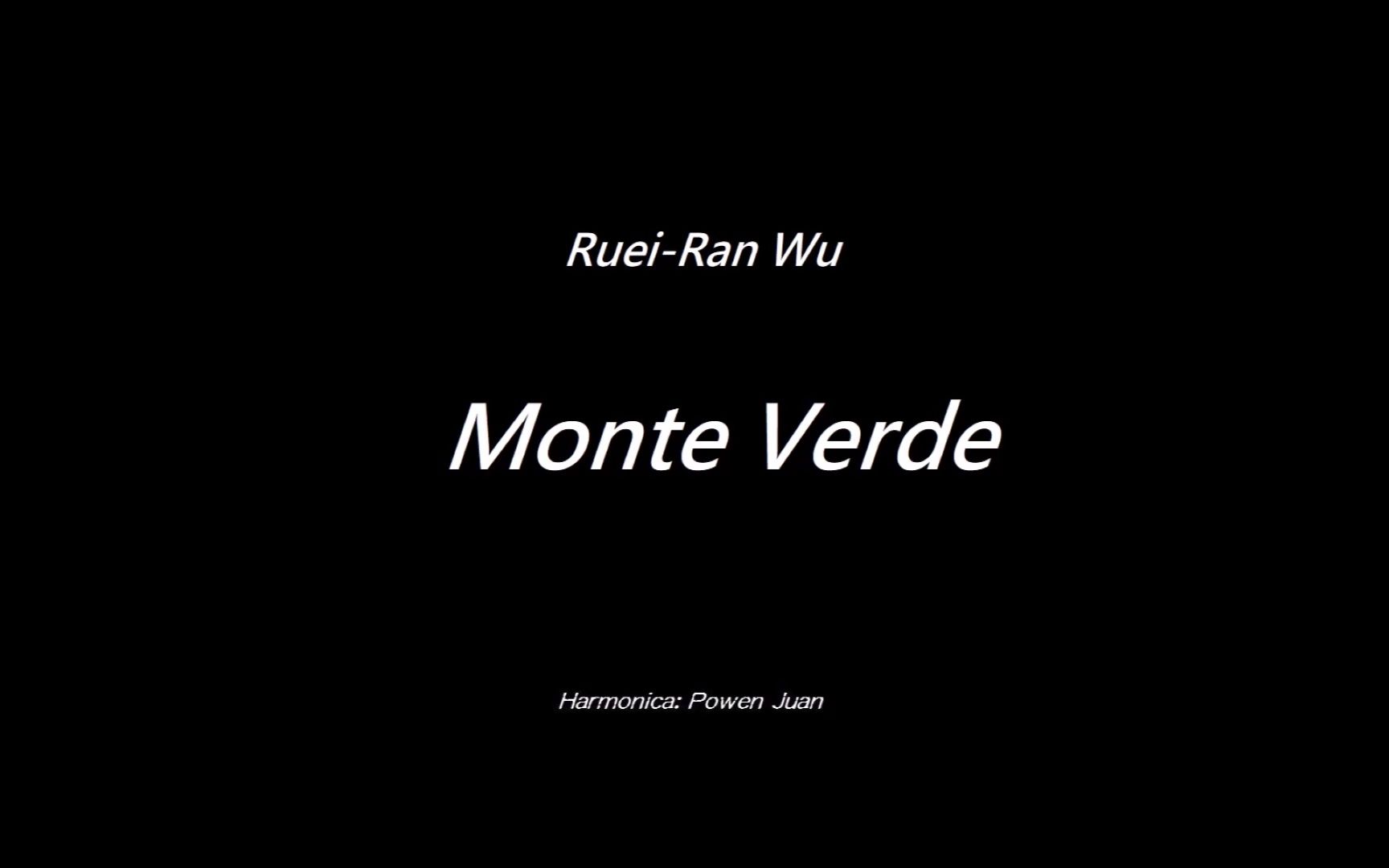 [图]【台灣民謠探戈版】Monte Verde(口琴演奏)