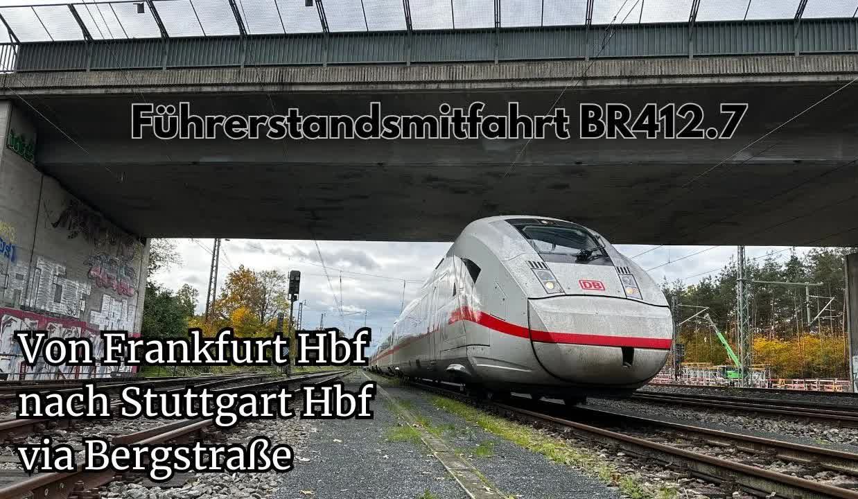【4k】【前方展望】德国铁路ice 4电力动车组 斯图加特火车总站到