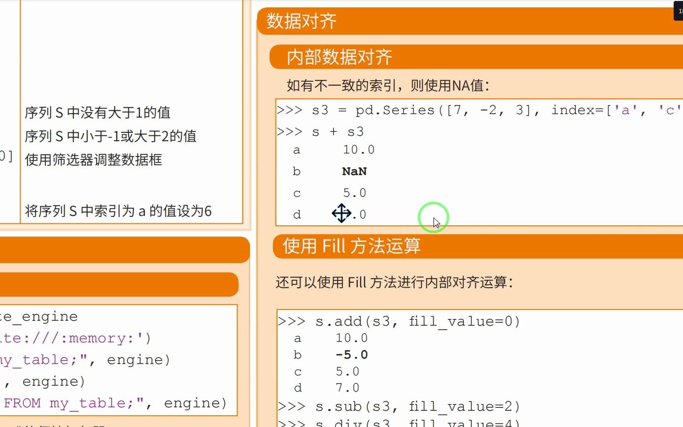 s3 = pd.Series([7, 2, 3], index=['a', 'c', 'd'])哔哩哔哩bilibili